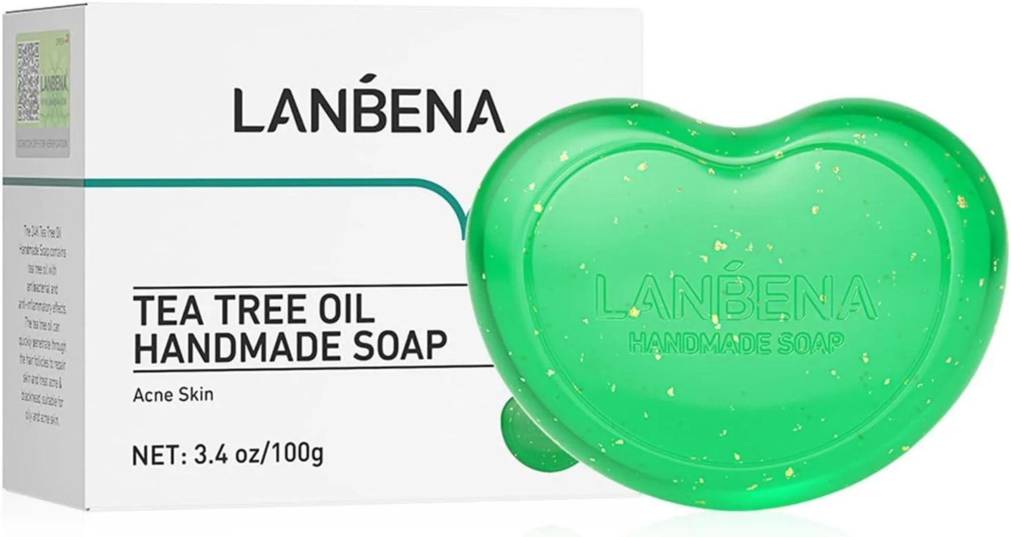 صابون زیبایی صورت، صابون پاک کننده صورت با طرح قلب، صابون روغن، زغال، گیلاس، صابون طلای 24 عیار، اسفنج لایه بردار (C، یک سایز)