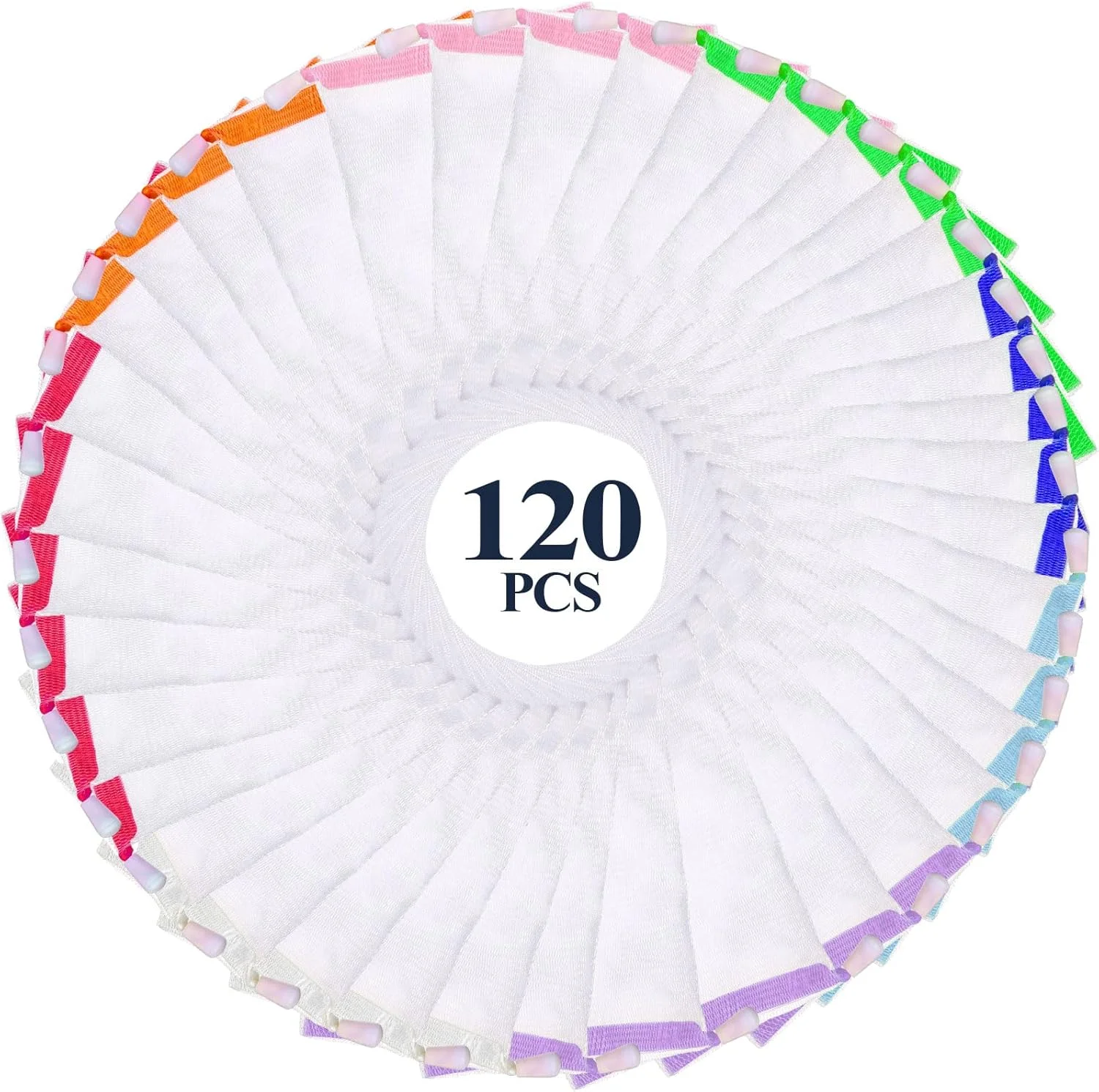 120 عدد کیسه صابون هاشی، کیسه توری حباب صابون دست ساز، کیسه محافظ صابون لایه بردار با بند کشی برای ابزار شستشوی صورت و بدن در حمام، نگهداری آسان