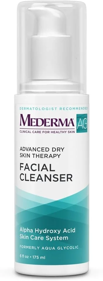 پاک کننده آبرسان صورت Mederma AG - فرمولاسیون حاوی اسید گلیکولیک که به آرامی پوست را تمیز، لایه برداری و آبرسانی می کند. توصیه شده توسط متخصصین پوست، بدون عطر، بدون صابون، ضد حساسیت - 6 اونس