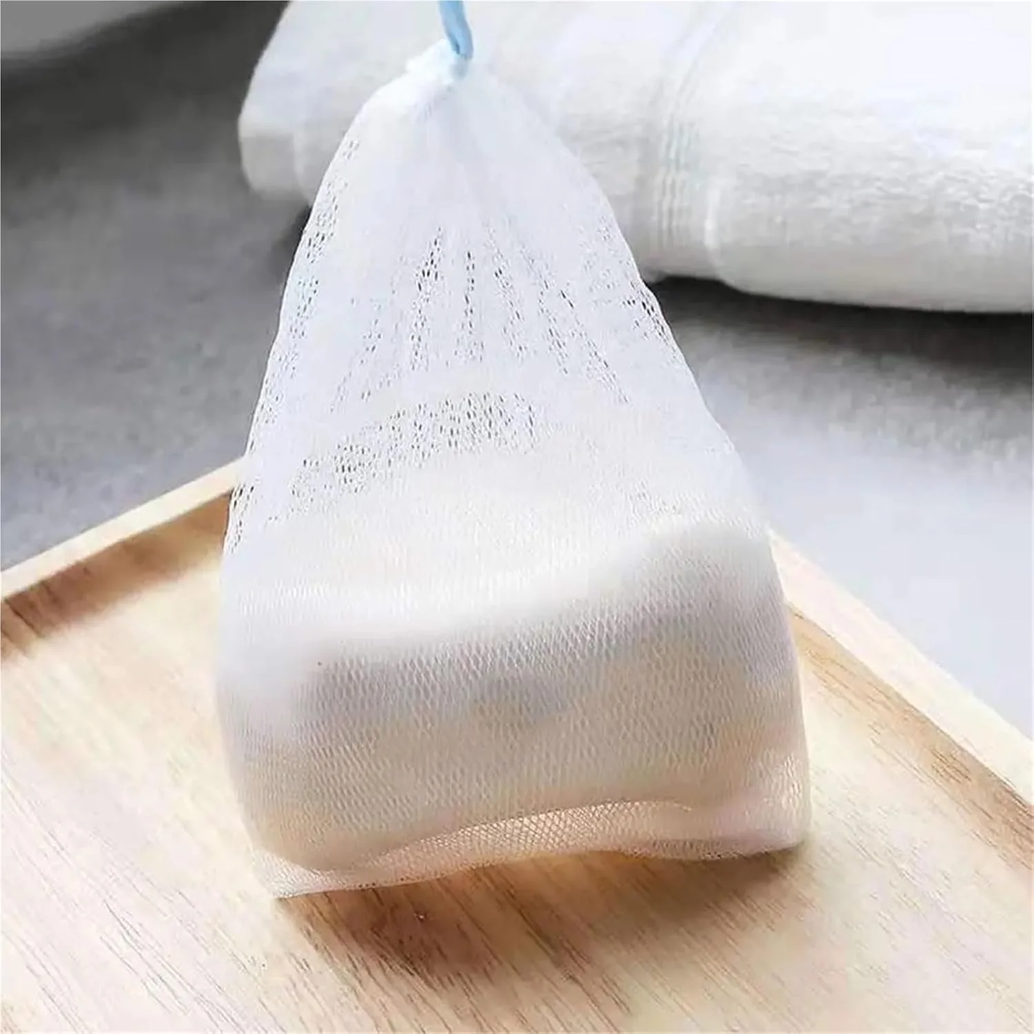 20 عدد کیسه صابون میله ای، کیسه های صابون قابل حمل، فوم توری، پاک کننده صورت، کیسه های توری لایه بردار، ابزار تمیز کننده پوست صورت