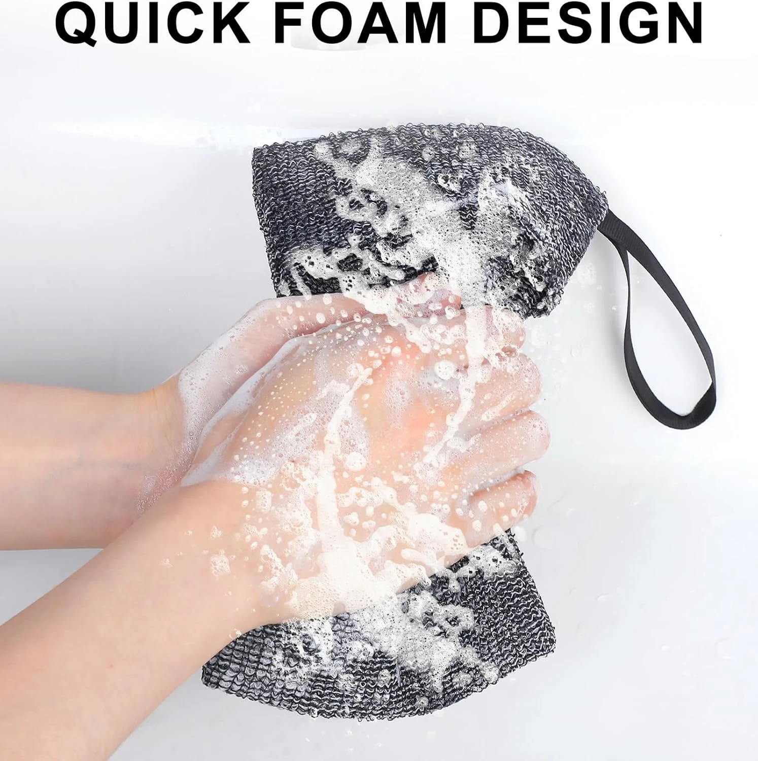 ۴ عدد کیسه صابون برای شستشوی بدن، کیسه لیف لایه بردار برای حمام، دوش، پاکسازی صورت، مسافرت و استفاده در منزل (چند رنگ)