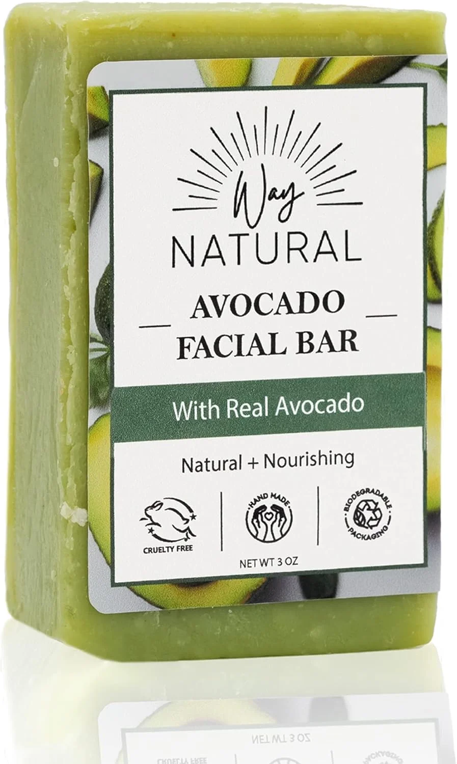 صابون شیر بز و آووکادو - بدون رایحه، مناسب صورت، طبیعی برای آقایان و بانوان - دست ساز با شیر واقعی - شستشوی صورت/دست/بدن، لایه بردار ملایم - ممتاز، بدون رنگ (85 گرم)