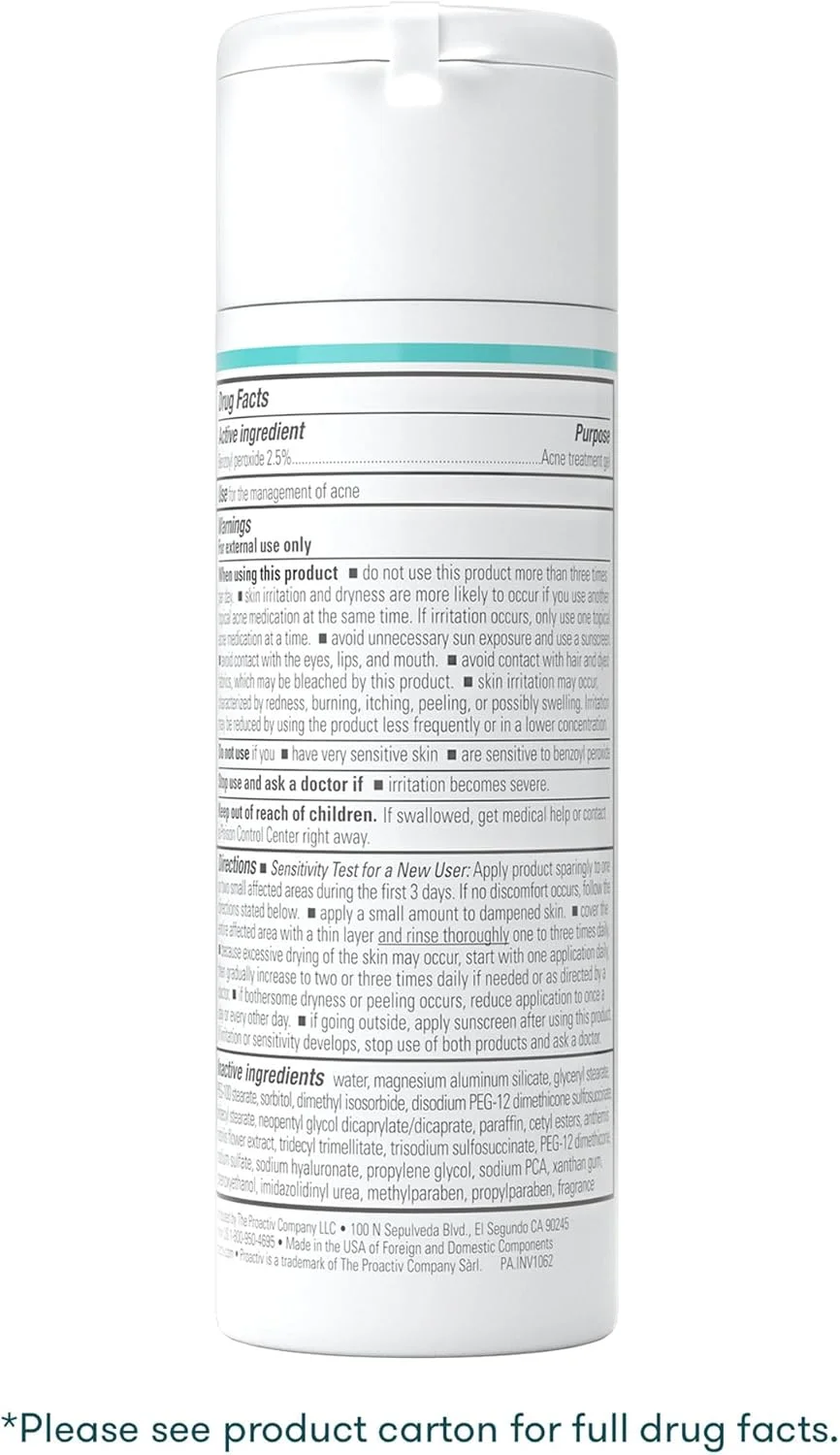 پاک کننده صورت پرو اکتیو برای پوست های مستعد جوش - شوینده صورت و درمان جوش - پاک کننده روزانه صورت و مرطوب کننده اسید هیالورونیک با دانه های لایه بردار - 120 میلی لیتر