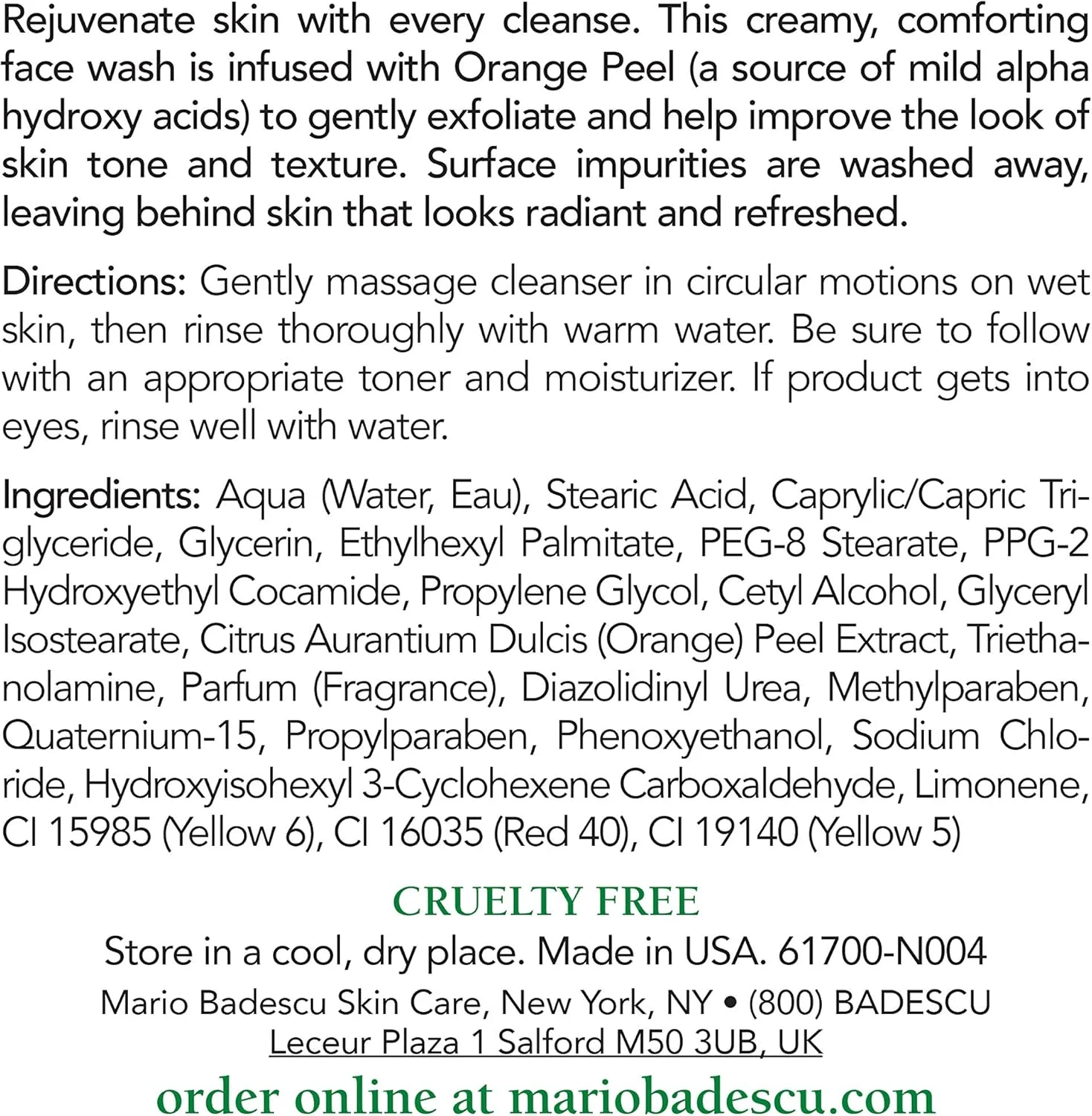 صابون پاک کننده پرتقال ماریو بدسکو، 236 میلی لیتر