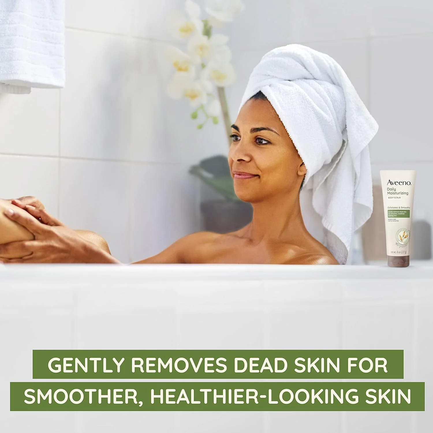 اسکراب بدن مرطوب کننده روزانه آوینو، لایه بردار بدن برای داشتن پوستی صاف تر و سالم تر، فرمول جو دوسر پری بیوتیک تسکین دهنده، بدون سولفات، بدون صابون و بدون رنگ، 226 گرم