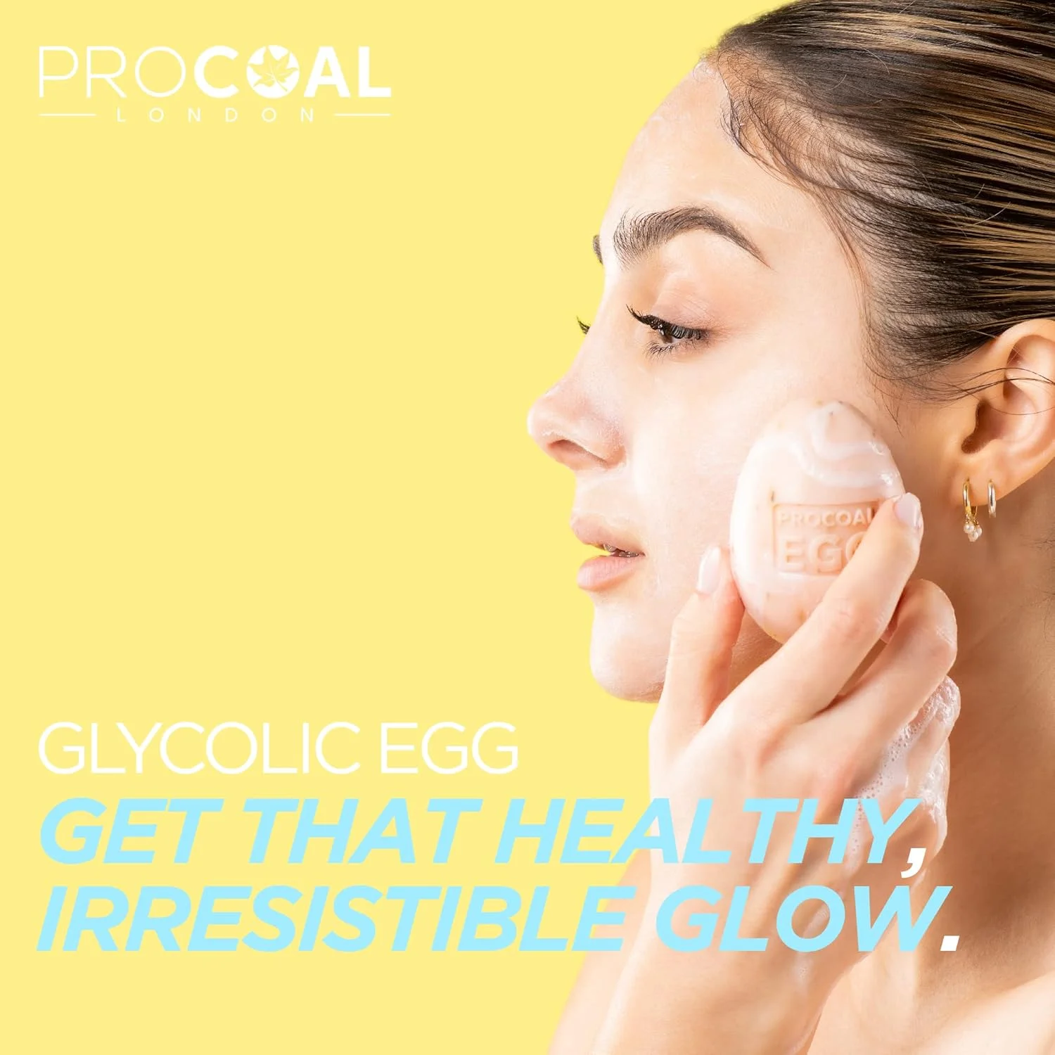 پاک کننده صورت گلیکولیک اسید پروکوال - صابون پاک کننده صورت گلیکولیک اسید برای داشتن پوستی شاداب، روشن و درخشان، وگان و بدون تست حیوانی، ساخت انگلستان، 100 گرم