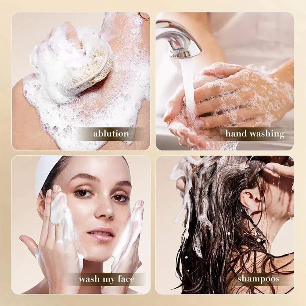 صابون زردچوبه برای صورت و بدن، لایه بردار و مرطوب کننده دست ساز، کنترل ملایم چربی و پاکسازی منافذ پوست برای مراقبت از پوست زنان و مردان