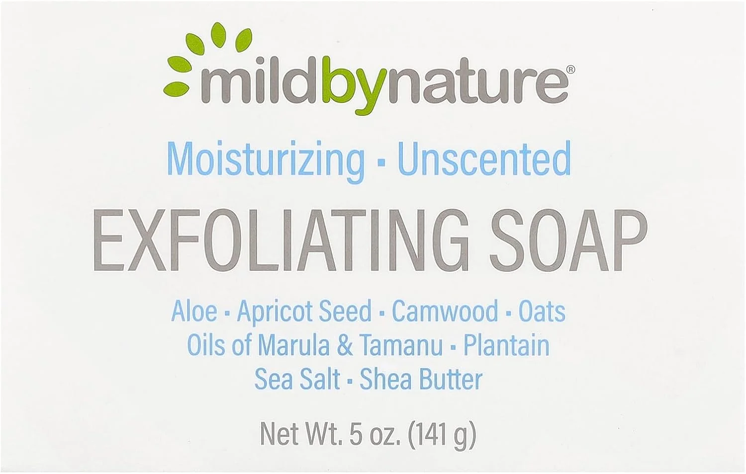 Mild By Nature، صابون لایه بردار، بدون عطر، 141 گرم