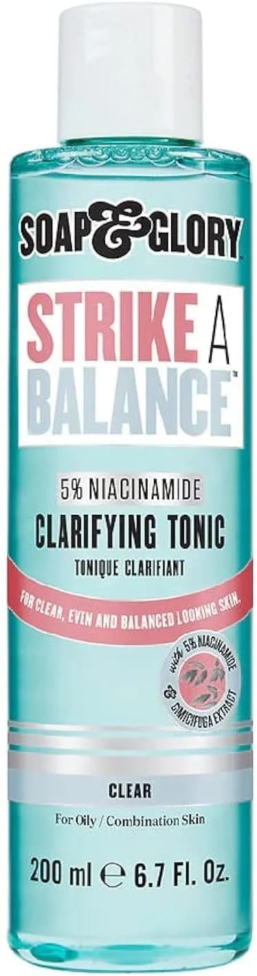 تونر پاک کننده و متعادل کننده نیاسینامید Soap & Glory Strike A Balance