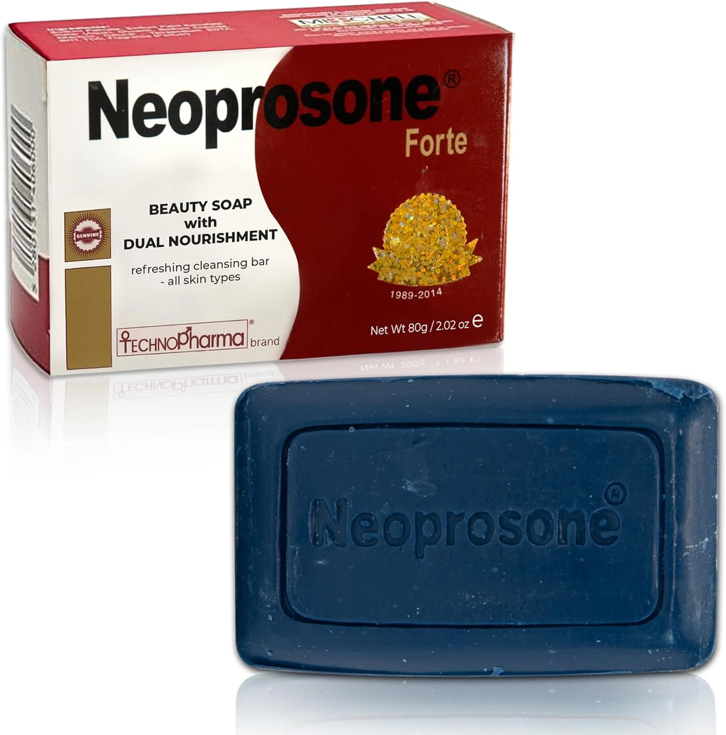 نئوپروزون، صابون روشن کننده پوست | لایه بردار ملایم برای بدن، زانوها، صورت، زیر بغل | حاوی گلیسیرین (80 گرم)