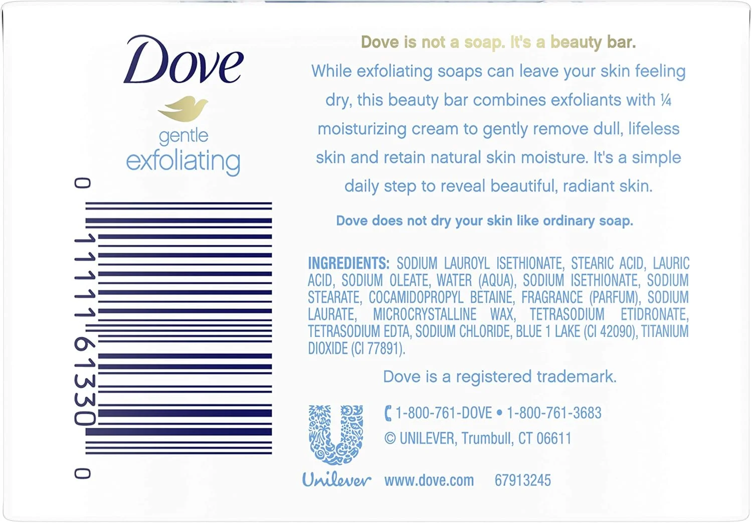 داو بیوتی بار برای پوستی نرم‌تر، لایه‌بردار ملایم و مرطوب‌کننده‌تر از صابون معمولی، 106 گرم (بسته 4 عددی)