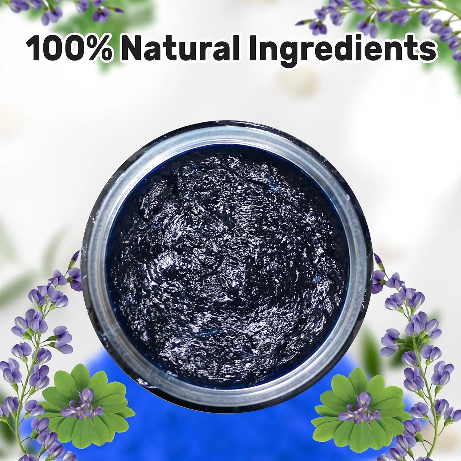 صابون مراکشی اکولایت پلاس با نیلا آبی، مناسب انواع پوست، پاک کننده، تمیز کننده، لایه بردار برای حمام مراکشی، 100% طبیعی با روغن های اساسی ارگانیک (نیلا آبی، 500 گرم)