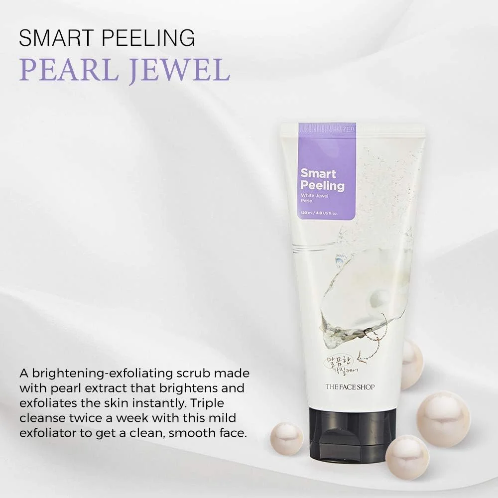 لایه بردار صورت دِ فیس شاپ مدل Smart Peeling White Jewel، حجم 120 میلی لیتر