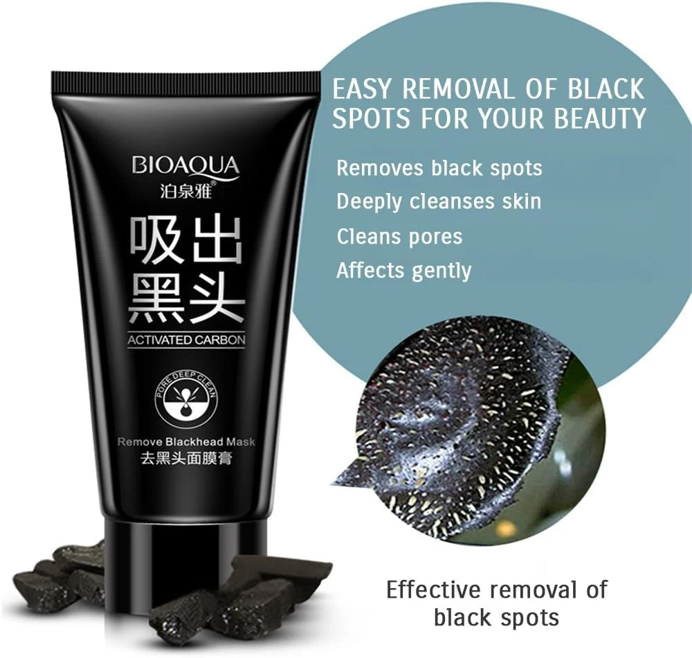 ماسک پاک کننده جوش سرسیاه بایوآکوا حاوی زغال (60 میلی لیتر) - ضد جوش سرسیاه، آکنه و بینی توت فرنگی ماسک پاک کننده جوش سرسیاه بایوآکوا حاوی زغال (60 میلی لیتر) - ضد جوش سرسیاه، آکنه و بینی توت فرنگی