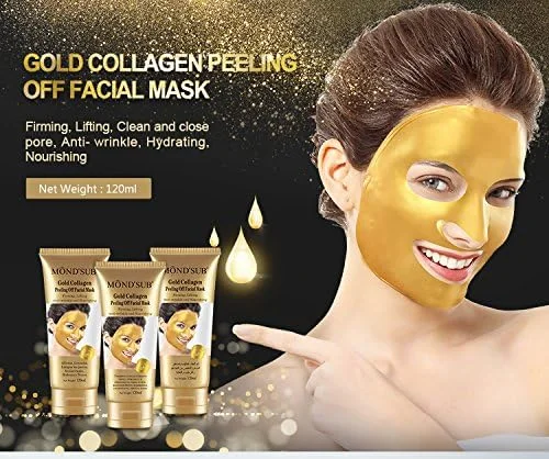 ماسک صورت لایه بردار کلاژن طلا موندساب، 120 میلی لیتر (بسته 2 عددی)