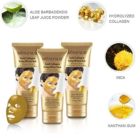 ماسک صورت لایه بردار کلاژن طلا موندساب، 120 میلی لیتر (بسته 2 عددی)