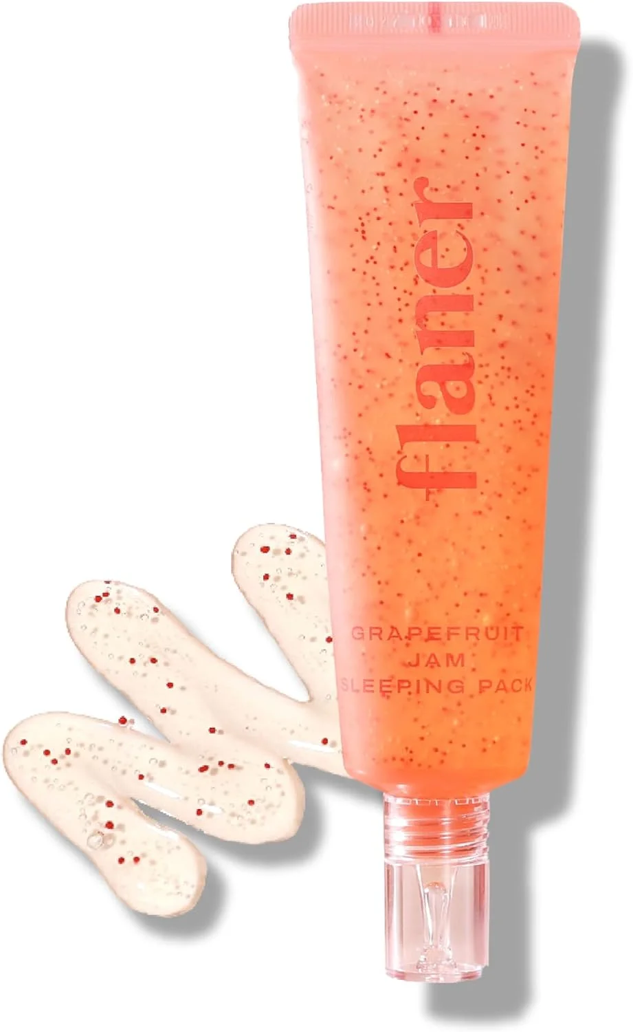 ماسک خواب صورت مربای گریپ فروت flaner - ماسک شبانه احیا کننده صورت، ویتامین C، ملاتونین، آدنوزین، مراقبت از آبرسانی عمیق شبانه، مواد طبیعی، مراقبت از پوست کره ای، 60 میلی لیتر