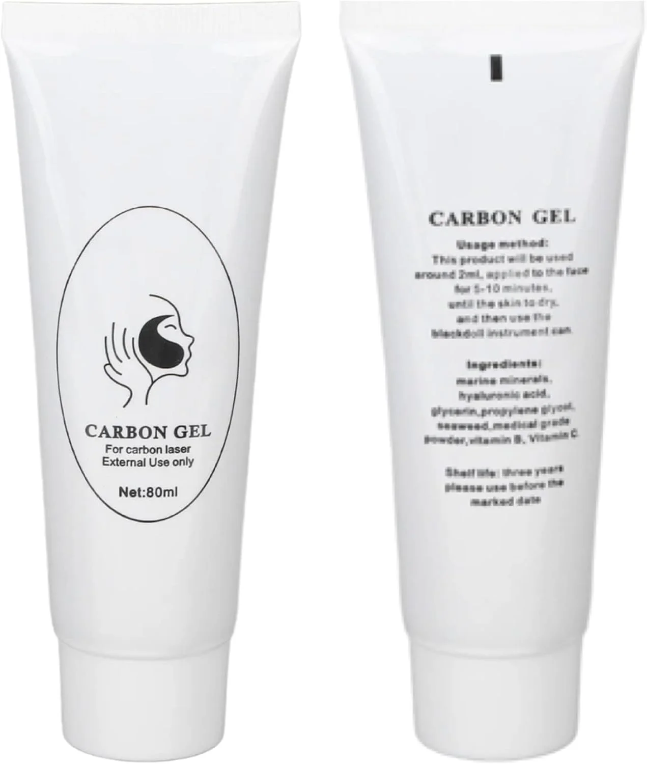 کرم ژل کربن پیلینگ ۸۰ میلی لیتری Maani برای جوانسازی پوست، پاکسازی عمیق پوست صورت با ژل کربن نانو فعال شده برای کرم کربن لیزری