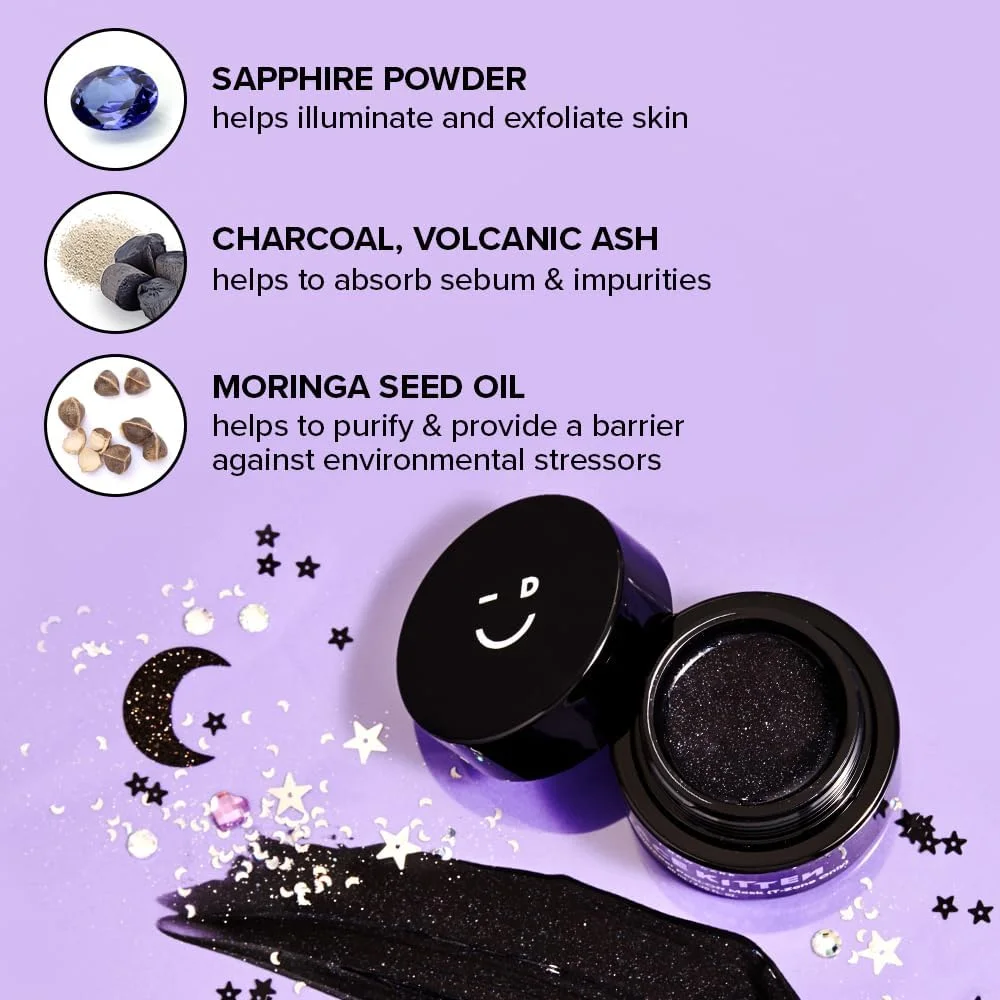 آی دو کر ماسک صورت لایه بردار - گربه فضایی | از بین برنده جوش های سرسیاه، ماسک سرسفید، لایه برداری با زغال، برای ناحیه T، پاکسازی منافذ، 80 میلی لیتر