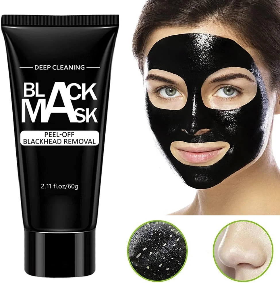 ماسک حذف کننده جوش سرسیاه VANELC، ماسک زغال فعال لایه بردار، پاک کننده و تمیز کننده عمیق منافذ صورت (60 گرم)