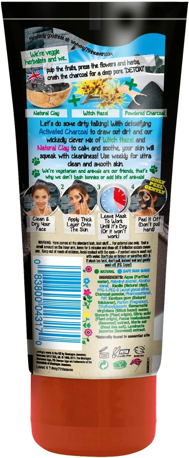 ماسک صورت ورقه ای ذغال + خاک رس سیاه سونث هیون مونتین ژونس