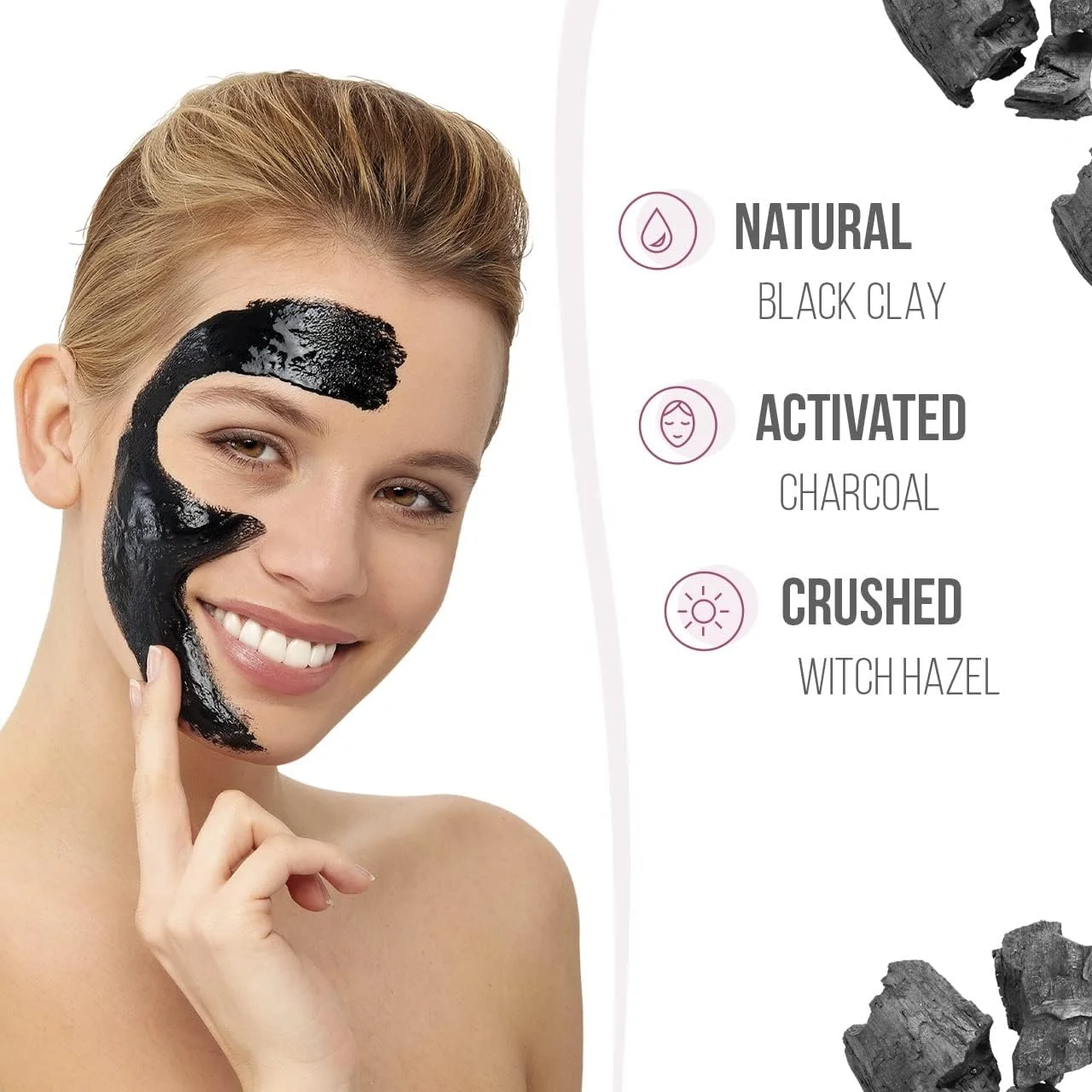 ماسک صورت ورقه ای ذغال + خاک رس سیاه سونث هیون مونتین ژونس