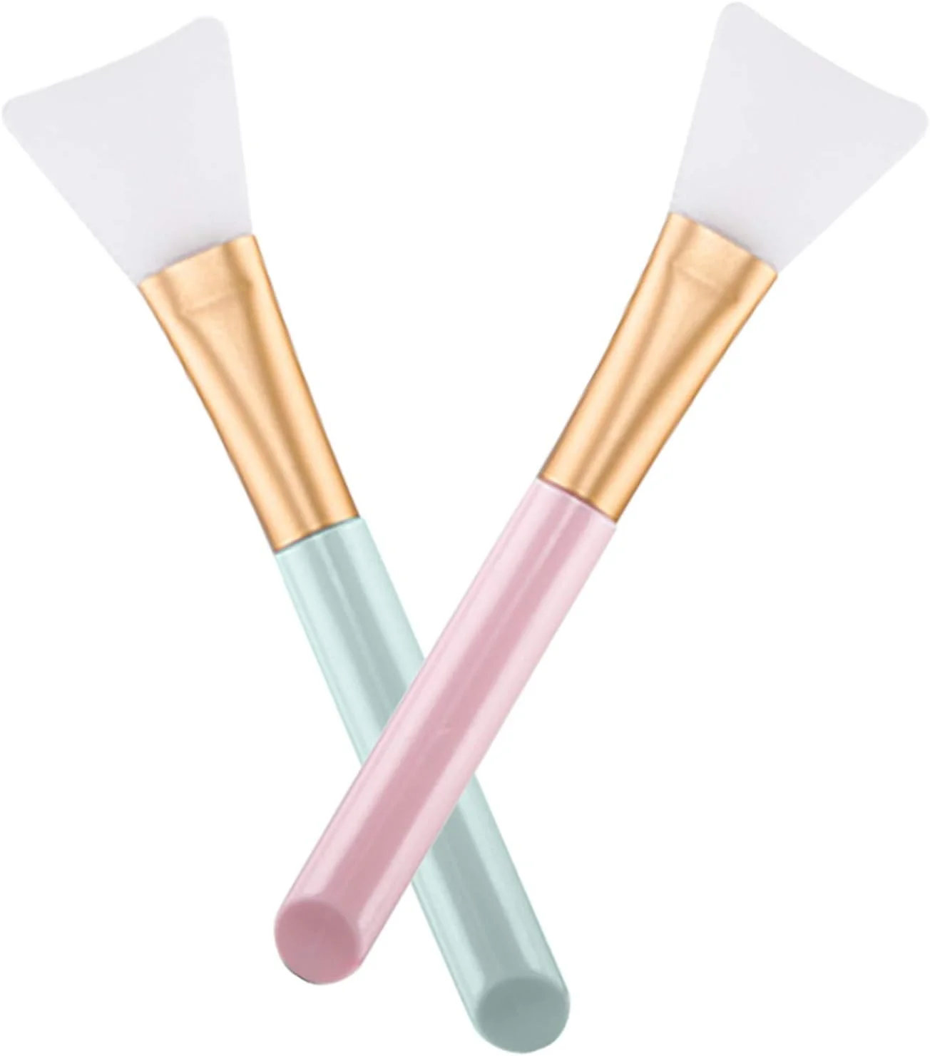 اوپیکسی، 2 عدد برس ماسک صورت سیلیکونی، ابزار زیبایی ماسک، برس نرم سیلیکونی برای ماسک گِل صورت، ابزار بدون مو برای لوسیون بدن و کره بدن