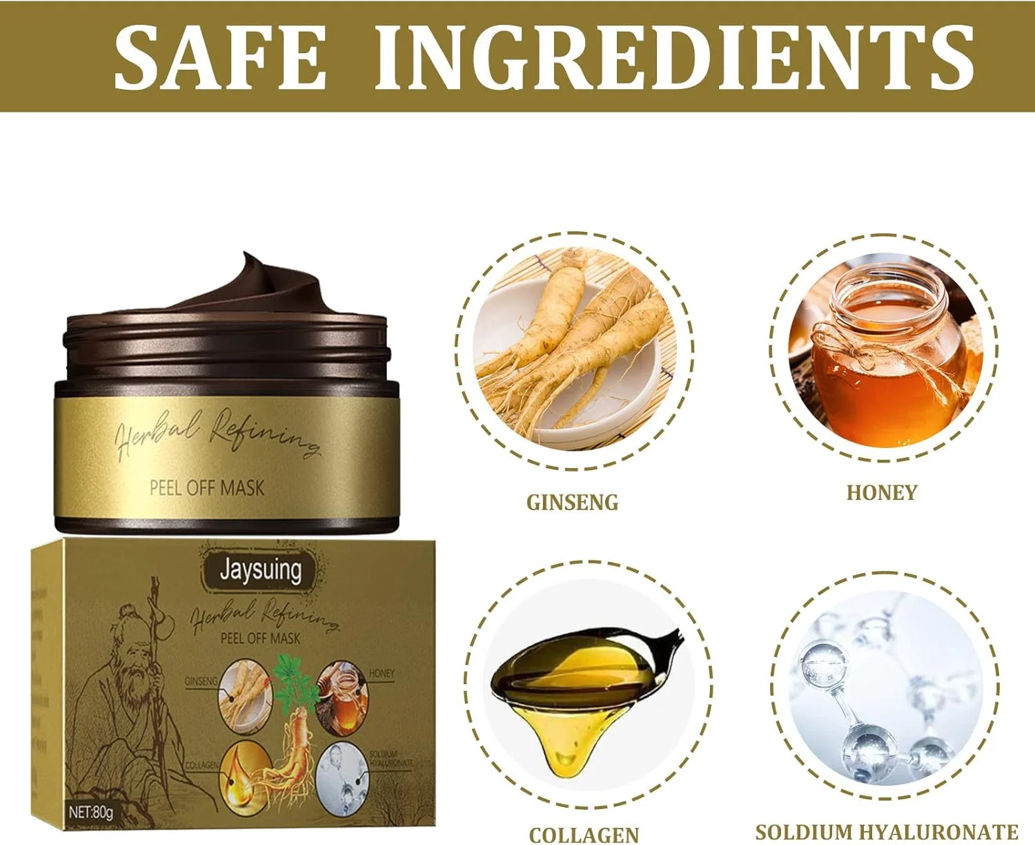 ماسک صورت لایه بردار گیاهی، ماسک لایه بردار گیاهی، ماسک صورت لایه بردار گیاهی، ماسک پاک کننده جوش سرسیاه صورت، ماسک پاک کننده منافذ پوست و کنترل چربی (1 عدد)