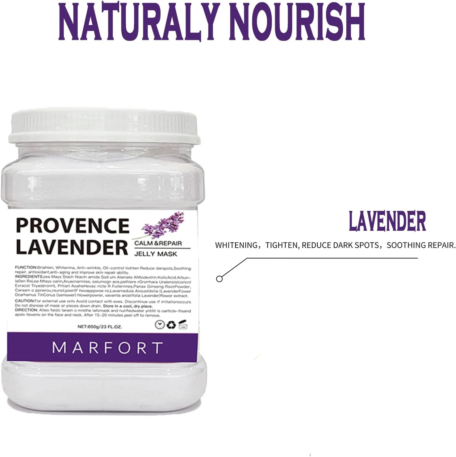 ماسک ژله ای صورت، پودر لایه بردار، ماسک های صورت هیدروژل، مراقبت از پوست مختلط، مرطوب کننده و اسپا حرفه ای، 23 Fl Oz (اسطوخودوس)