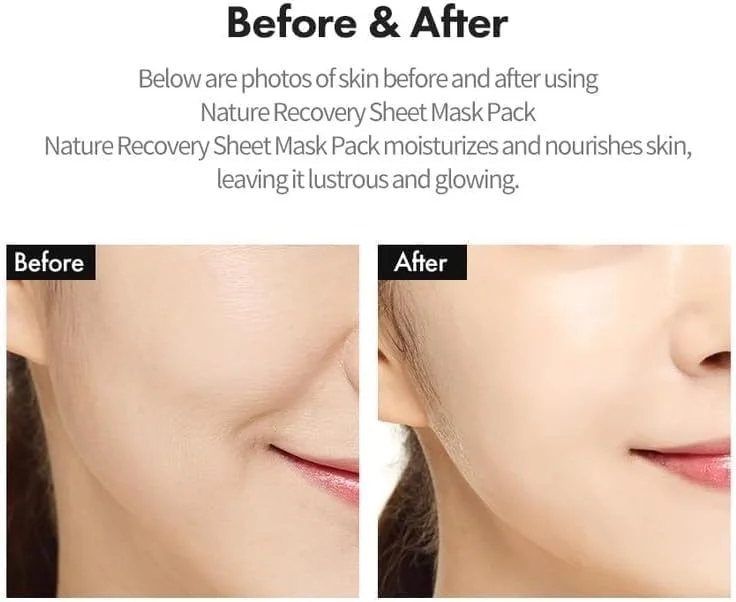 ۱۰ عدد ماسک صورت کلاژن اسنس کره‌ای - ماسک صورت آبرسان و تسکین‌دهنده حاوی پانتنول - ماسک ورقه‌ای خود مراقبتی ضد حساسیت برای انواع پوست - ماسک درمانی طبیعی (کلاژن)