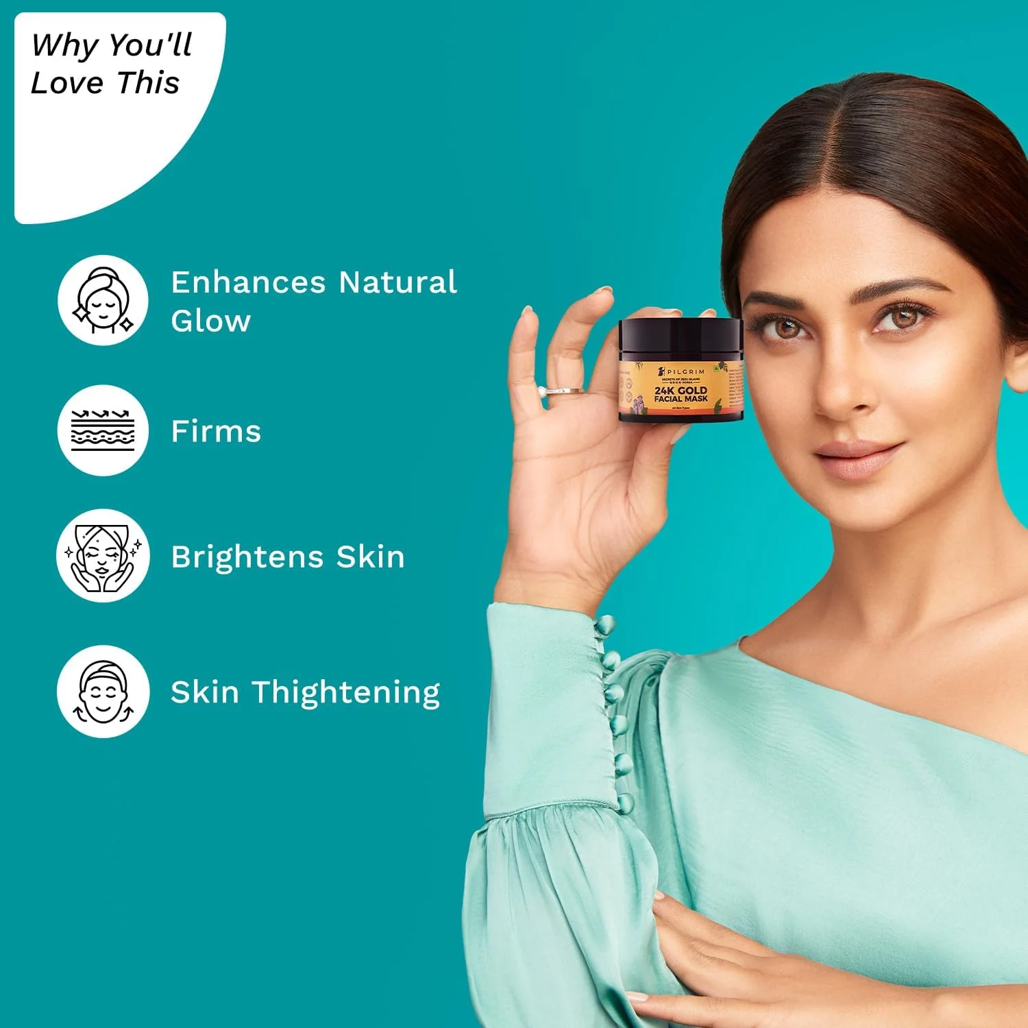 ماسک صورت پیلگریم طلای 24 عیار برای پوست درخشان | ماسک صورت طلای 24 عیار برای پوست درخشان، آبرسانی پوست، افزایش کلاژن و احیای درخشندگی پوست | برای انواع پوست | برای آقایان و بانوان | 50 گرم ماسک صورت پیلگریم طلای 24 عیار برای پوست درخشان | ماسک صورت طلای 24 عیار برای پوست درخشان، آبرسانی پوست، افزایش کلاژن و احیای درخشندگی پوست | برای انواع پوست | برای آقایان و بانوان | 50 گرم