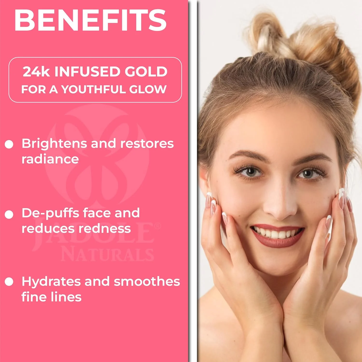 ماسک صورت طلای ۲۴ عیار Jadole Naturals - ۲۵۰ گرم | فرمول باستانی برای کاهش خطوط ریز و چین و چروک | ماسک لوکس برای پوستی جوان و درخشان، تقویت کلاژن | درمان مراقبت از پوست ضد پیری ماسک صورت طلای ۲۴ عیار Jadole Naturals - ۲۵۰ گرم | فرمول باستانی برای کاهش خطوط ریز و چین و چروک | ماسک لوکس برای پوستی جوان و درخشان، تقویت کلاژن | درمان مراقبت از پوست ضد پیری