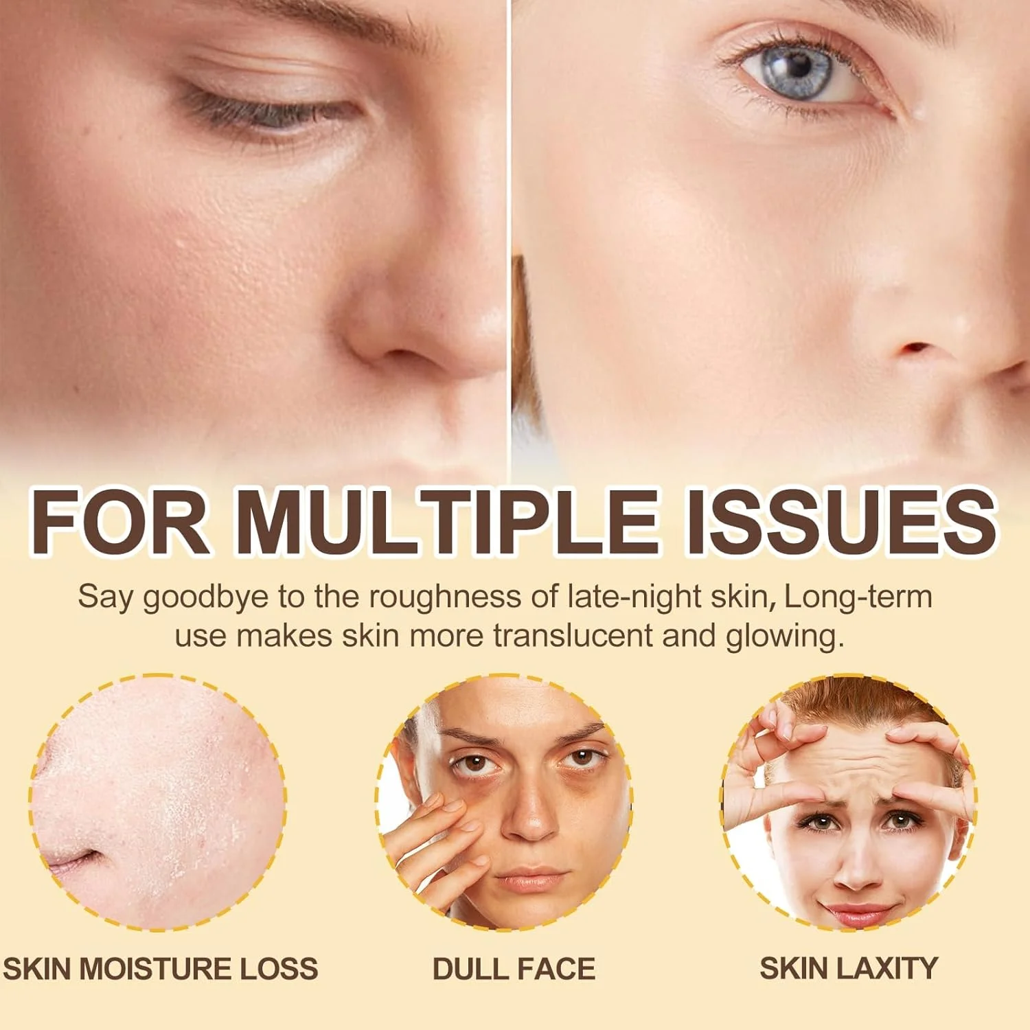 ماسک شب کلاژن، ماسک لایه بردار شبانه زردچوبه، آبرسان و روشن کننده عمیق، تغذیه کننده پوست کدر و ناهموار و بهبود خاصیت ارتجاعی با کلاژن هیدرولیز شده ماسک شب کلاژن، ماسک لایه بردار شبانه زردچوبه، آبرسان و روشن کننده عمیق، تغذیه کننده پوست کدر و ناهموار و بهبود خاصیت ارتجاعی با کلاژن هیدرولیز شده