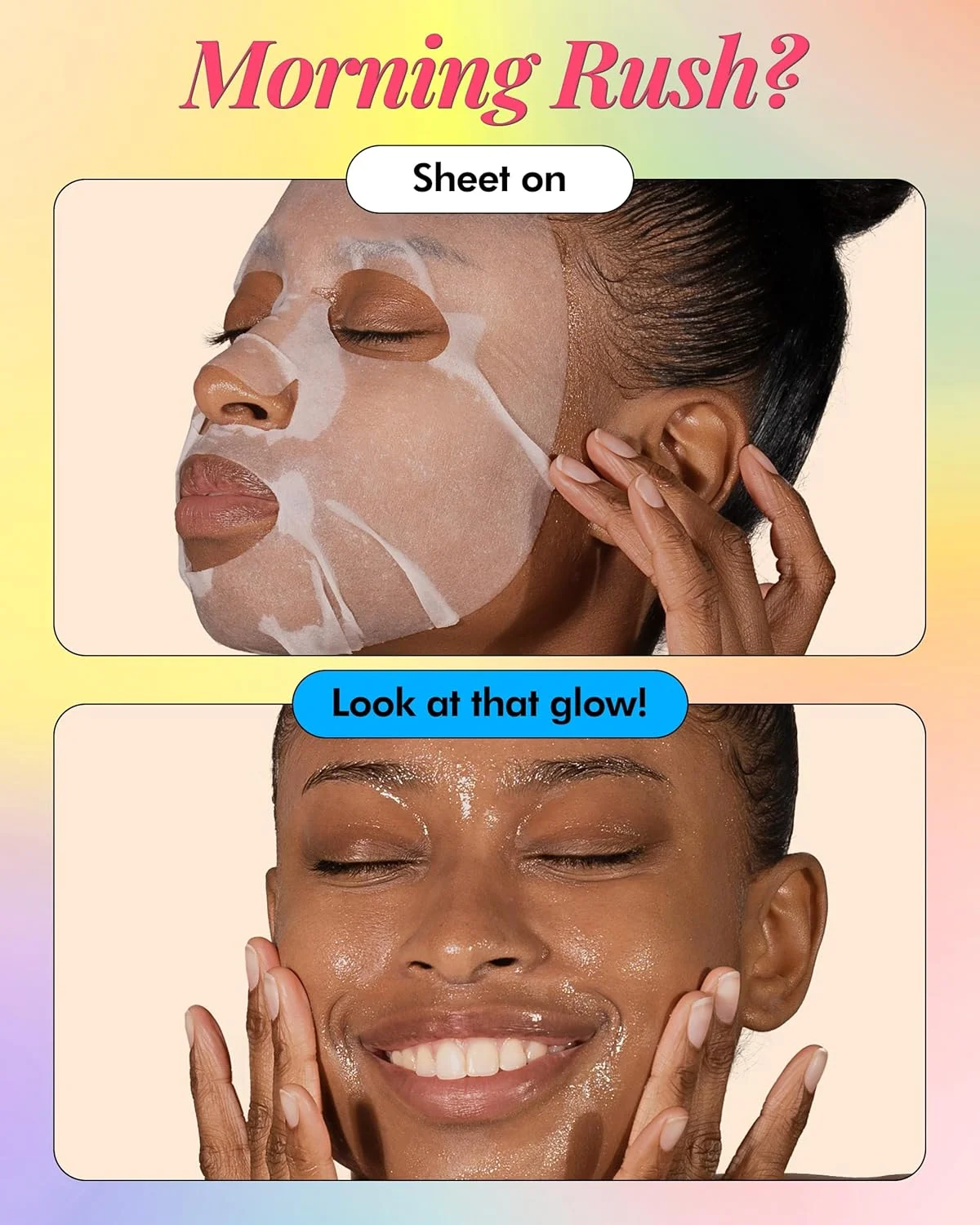 ماسک ورقه‌ای صورت حاوی عصاره کلاژن درمال کره، بسته ترکیبی 16 عددی