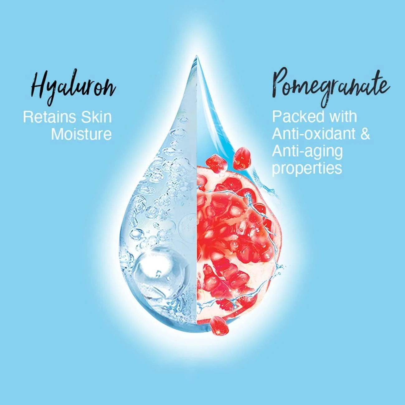 ماسک صورت آبرسان گارنیه مدل Hydra Bomb انار مناسب پوست کم آب، یک عدد