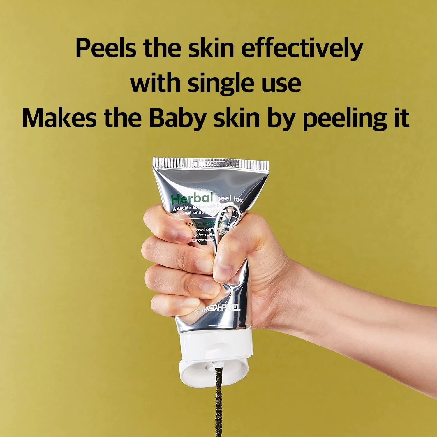 MEDI-PEEL Herbal Peel Tox 120g | پاک کننده و تسکین دهنده پوست صورت، لایه بردار | ماسک کرمی شستشو | وگان، مراقبت از پوست کره ای، مناسب برای انواع پوست