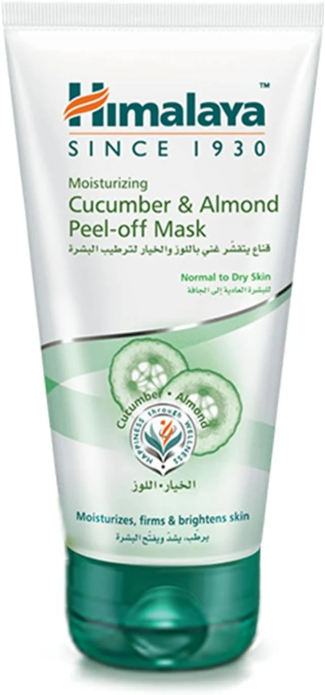 ماسک لایه بردار مرطوب کننده خیار و بادام هیمالیا، پاک کننده منافذ و از بین برنده لک ها - 150 میلی لیتر