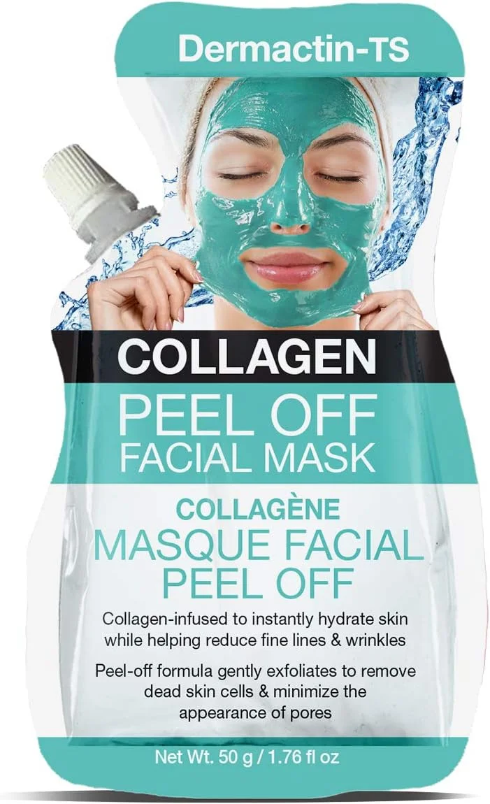 ماسک صورت لایه بردار کلاژن درماکتین تی اس | برای آبرسانی فوری پوست | از بین برنده آلودگی و سبوم مسدود کننده منافذ | کاهش ظاهر خطوط ریز و چین و چروک | 50 گرم