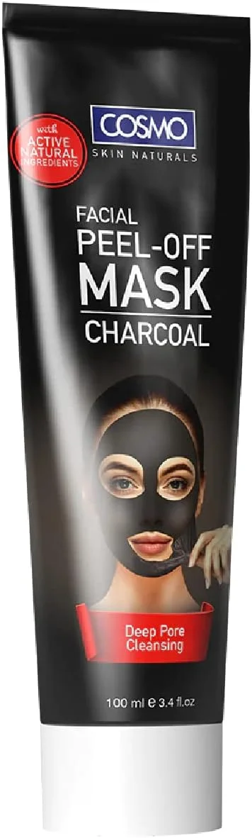 ماسک صورت لایه بردار زغال فعال Cosmo، ۱۰۰ میلی لیتر، مشکی