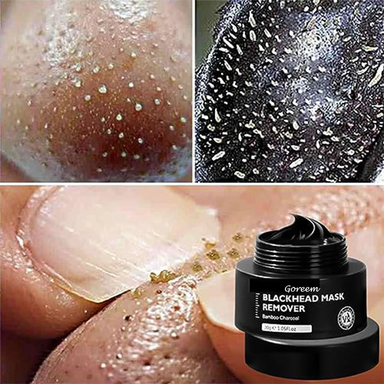 ماسک زغال بامبو گوریم برای پاکسازی عمیق، رفع جوش های سرسیاه، پاکسازی منافذ و بهبود پوست زبر - 30 گرم ماسک زغال بامبو گوریم برای پاکسازی عمیق، رفع جوش های سرسیاه، پاکسازی منافذ و بهبود پوست زبر - 30 گرم