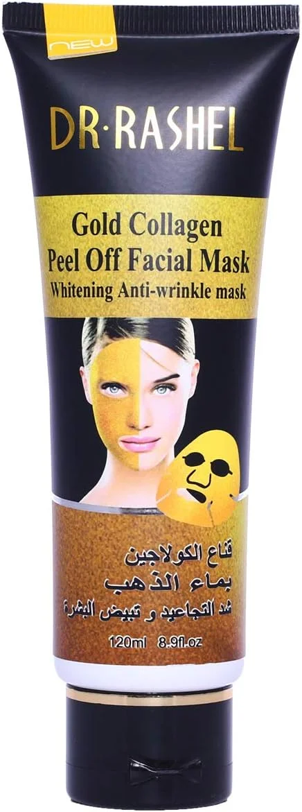 ماسک صورت لایه بردار کلاژن طلای دکتر راشل - اثر 24 ساعته برای صورت، 120 میلی لیتر
