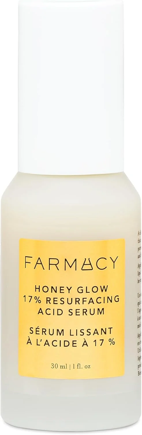 سرم شب لایه بردار حاوی 17% AHA و BHA فارماسی هانی گلو - سرم صورت حاوی اسید هیالورونیک - کاهش خطوط ریز و منافذ (30 میلی لیتر)