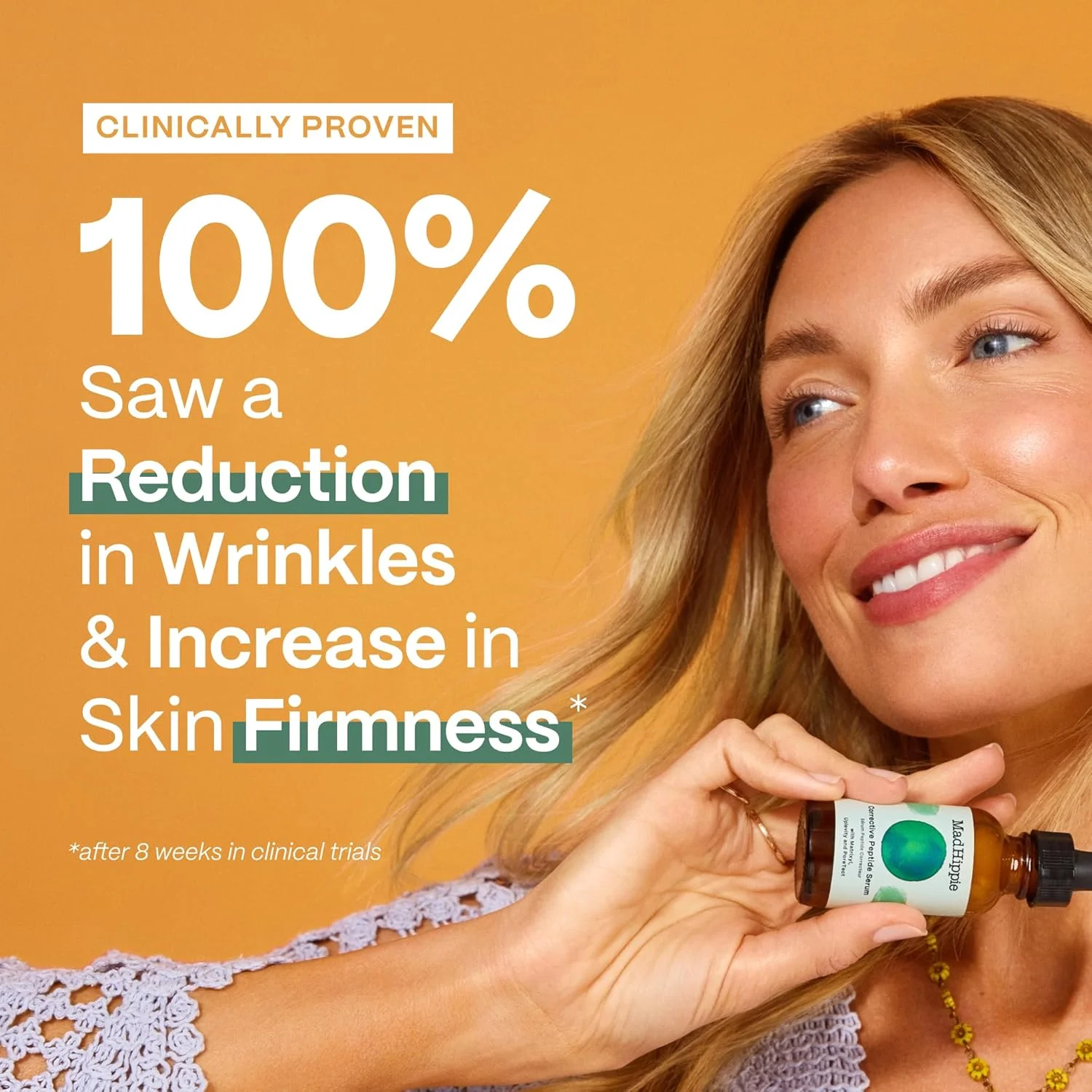 سرم پپتیدی اصلاح کننده صورت و گردن مد هیپی - پوست جوان تر برای بانوان، کمپلکس پپتید با ماتریکسیل برای ترمیم کلاژن، کاهش منافذ صورت و سرم سفت کننده پوست، 30 میلی لیتر سرم پپتیدی اصلاح کننده صورت و گردن مد هیپی - پوست جوان تر برای بانوان، کمپلکس پپتید با ماتریکسیل برای ترمیم کلاژن، کاهش منافذ صورت و سرم سفت کننده پوست، 30 میلی لیتر