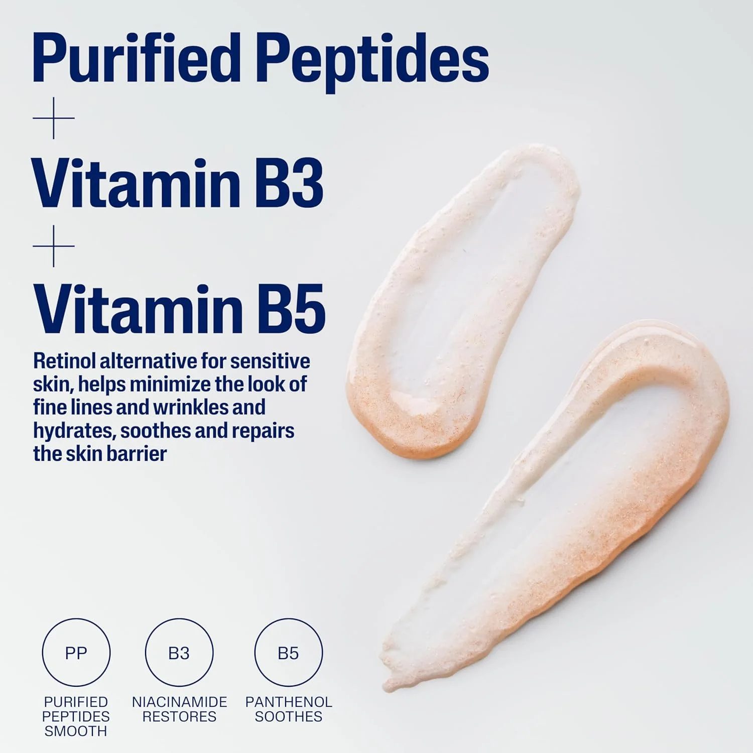 سرم صورت جایگزین رتینول Cetaphil Anti Aging Healthy Renew با نیاسینامید و پپتیدها، مراقبت از پوست حساس با کمپلکس ویتامین B، بدون عطر، 30 میلی لیتر