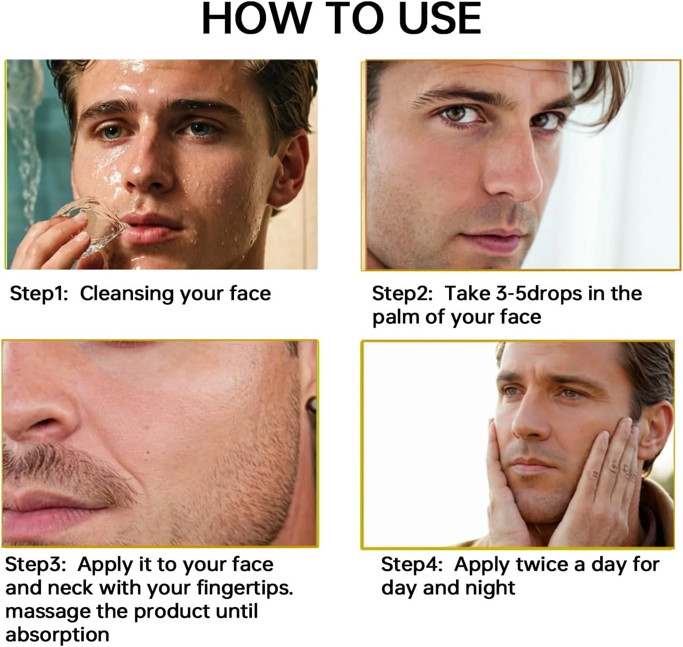 سرم صورت مردانه، سرم صورت آبرسان با غلظت 3% برای مراقبت روزانه پوست مردان و درمان سیاهی دور چشم