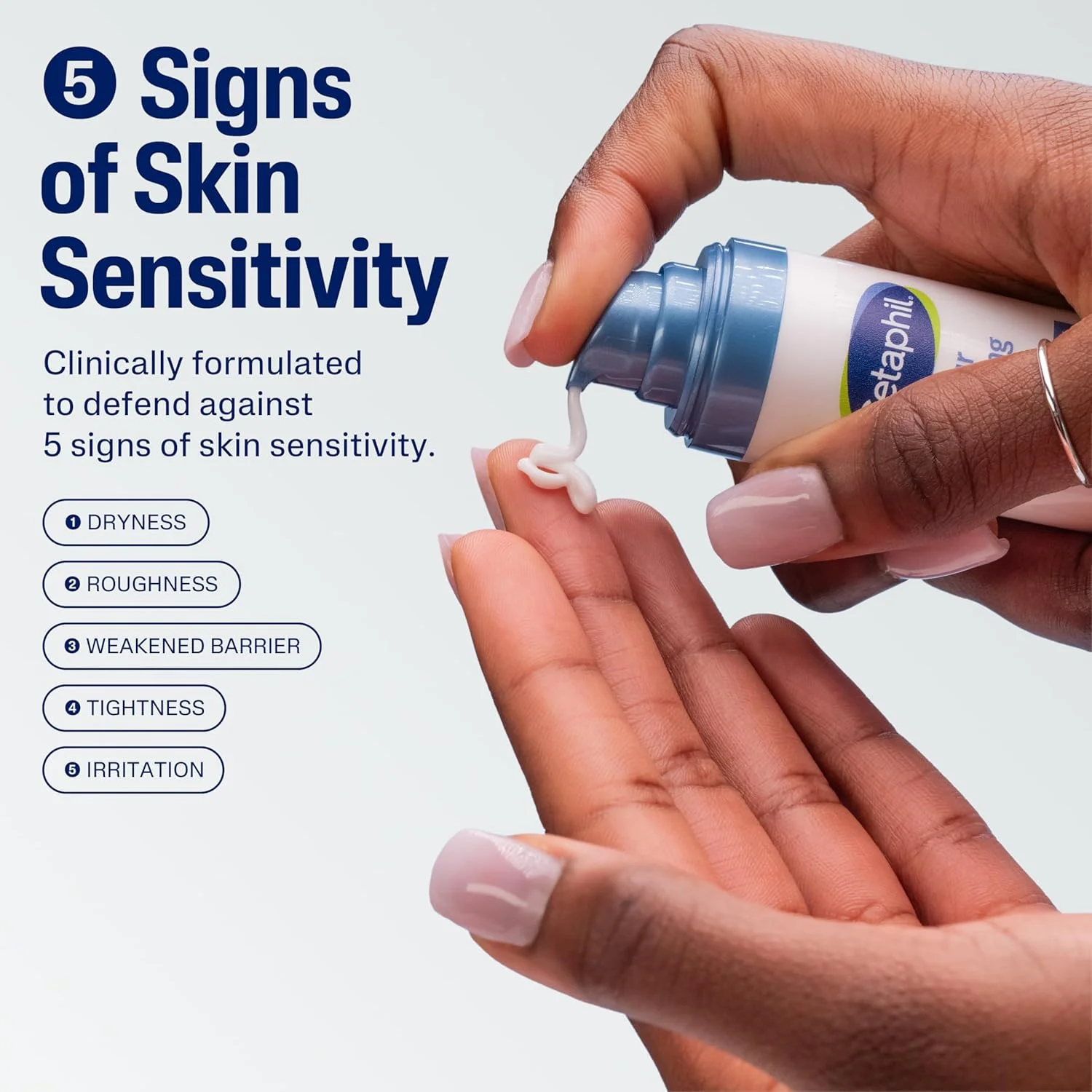 سرم فعال کننده آبرسانی عمیق 48 ساعته بدون عطر ستافیل، 30 میلی لیتر، مرطوب کننده صورت پوست خشک 48 ساعته برای پوست حساس، حاوی اسید هیالورونیک، ویتامین E و B5، توصیه شده توسط متخصص پوست