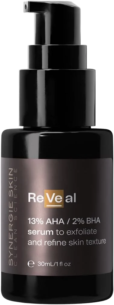 سرم لایه بردار صورت Synergie Skin ReVeal مناسب برای زنان و مردان، بهبود منافذ مسدود شده و ظاهر جوش، ساخت استرالیا