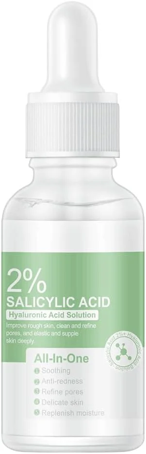 محلول اسید سالیسیلیک FUIN، محلول ۲% اسید سالیسیلیک، سرم لایه بردار ملایم برای پوستی صاف تر و شفاف تر، سرم صورت برای استفاده روزانه (۳۰ میلی لیتر)