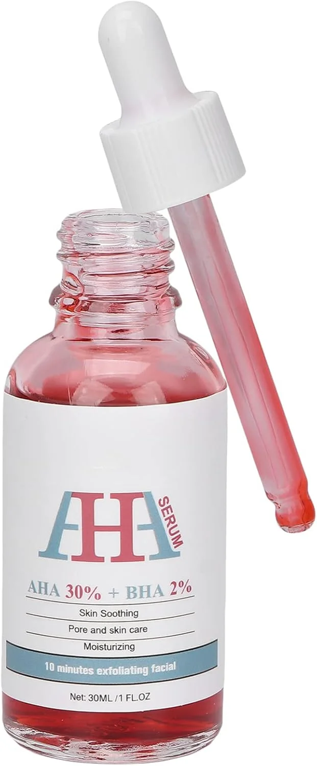 محلول لایه بردار 30 میلی لیتر AHA 30% + BHA 2%، سرم لایه بردار مرطوب کننده 30 میلی لیتر، لایه بردار صورت برای یکدست کردن رنگ پوست
