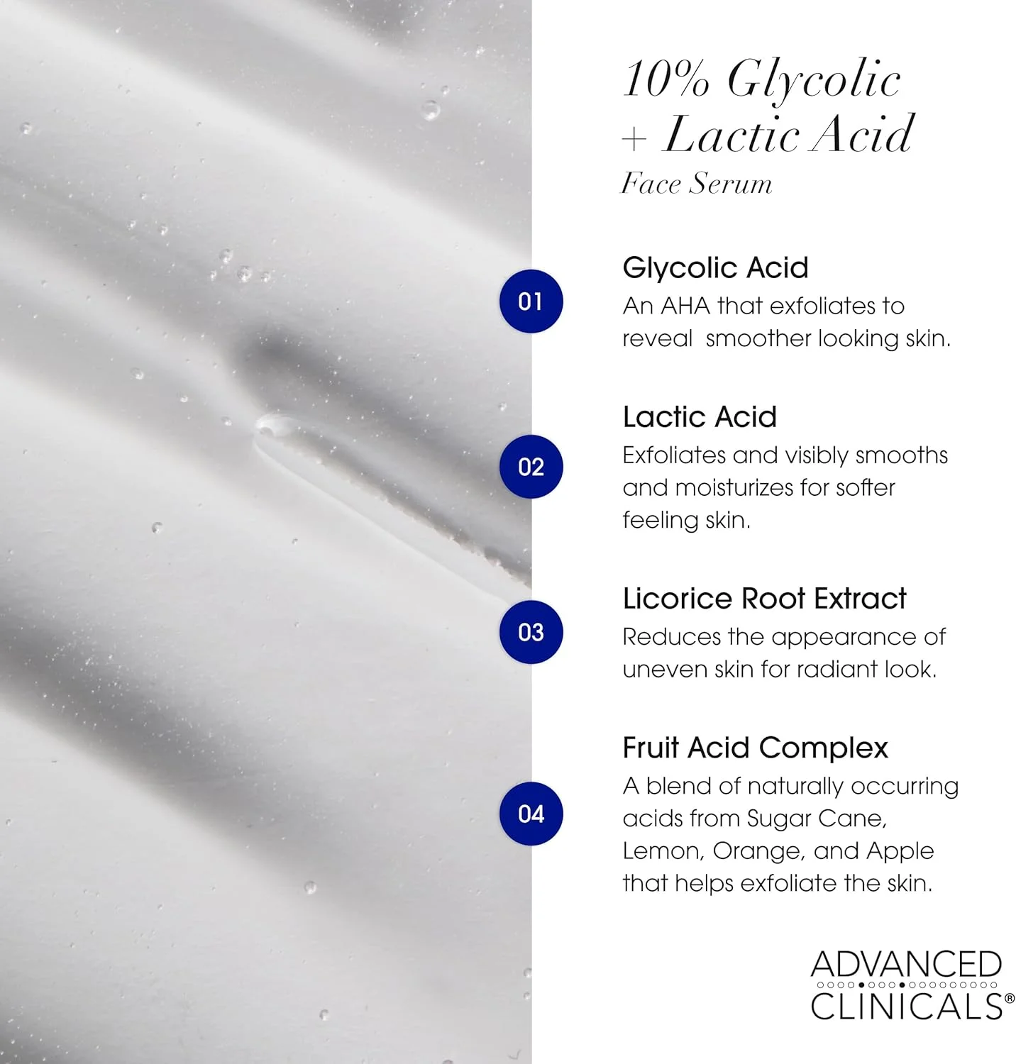 سرم گلیکولیک اسید 10% ادونسد کلینیکالز، 52 میلی لیتر